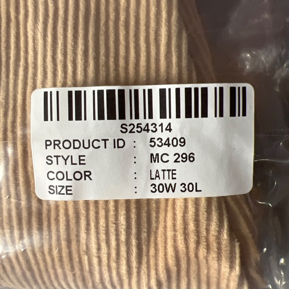 1970s style flare latte courderoy pants - Picture 6 of 6